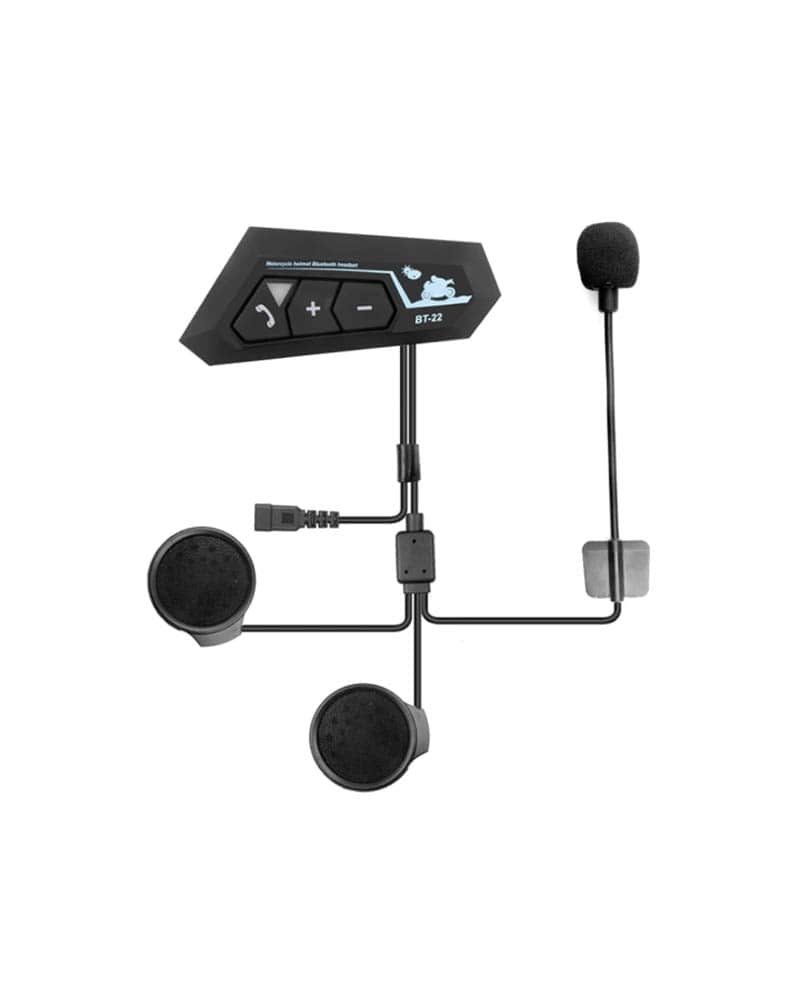 Гарнитура Sikeo BT-22 Bluetooth 5.0 для мотоциклетного шлема с микрофоном