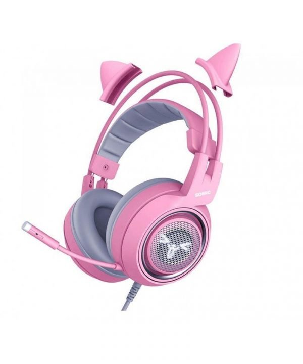 Ігрова гарнітура SOMIC G951S Pink з мікрофоном з шумозаглушенням 3,5 мм
